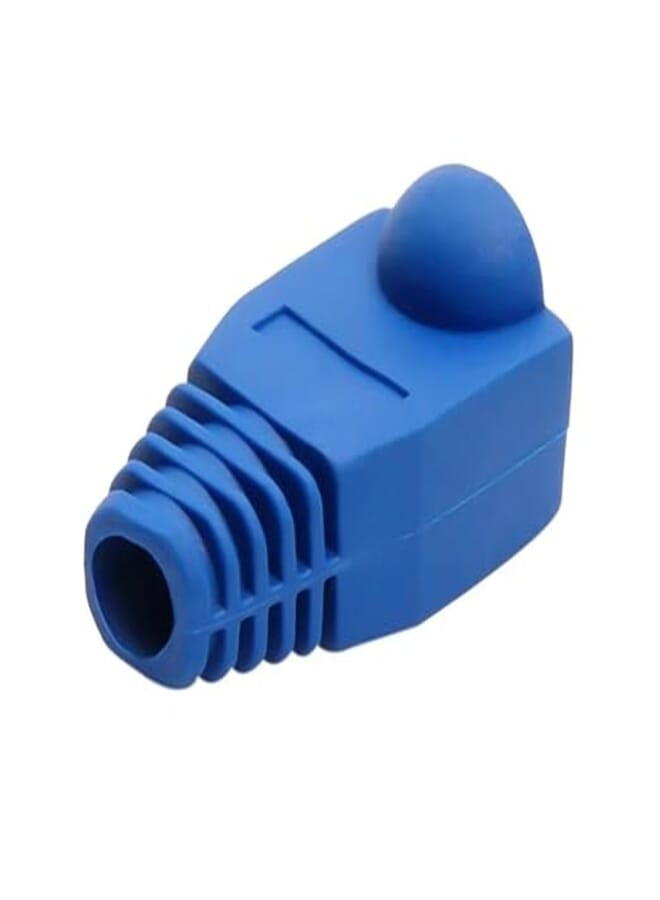 Aplus Soft Plastic Ethernet RJ45 Cable Connector Cover, 1000 Pieces, Blue - AB-08H